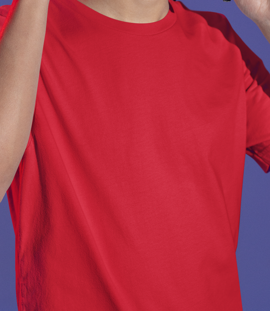 Unisex Regular Fit T-Shirt | Solid Color Plain Crew Neck Basic Tee