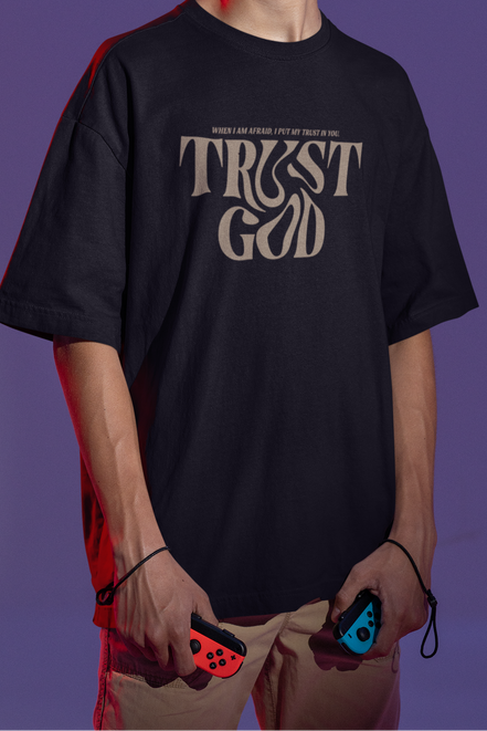 Oversized French Terry T-Shirt | The Unwavering Faith Tee