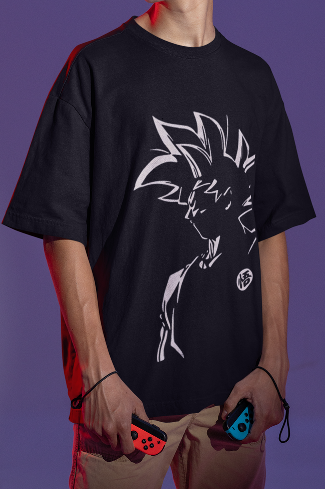 Saiyan Power-Stretch: Goku Lycra Blend Tee