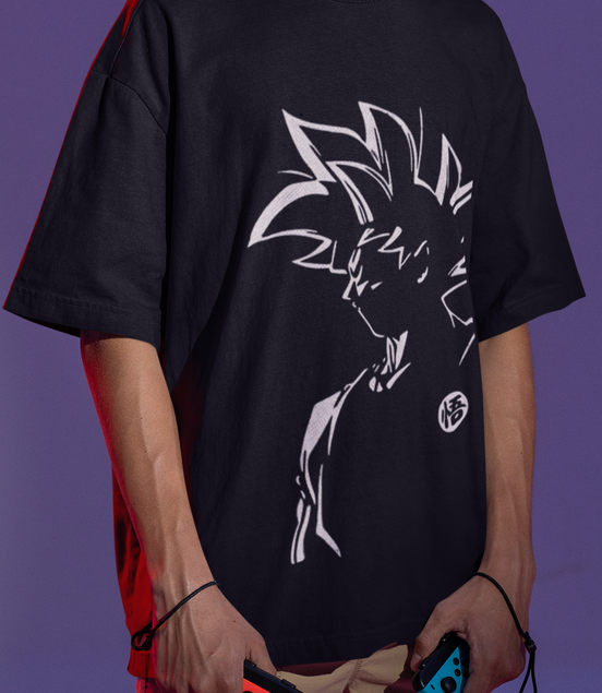 Saiyan Power-Stretch: Goku Lycra Blend Tee