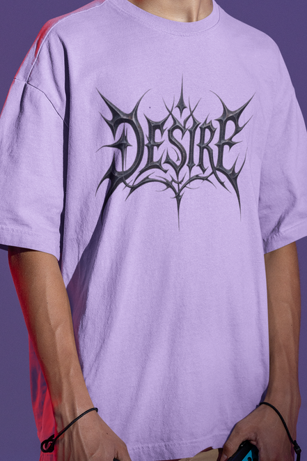 Unisex Oversized French terry T-shirt| Desire