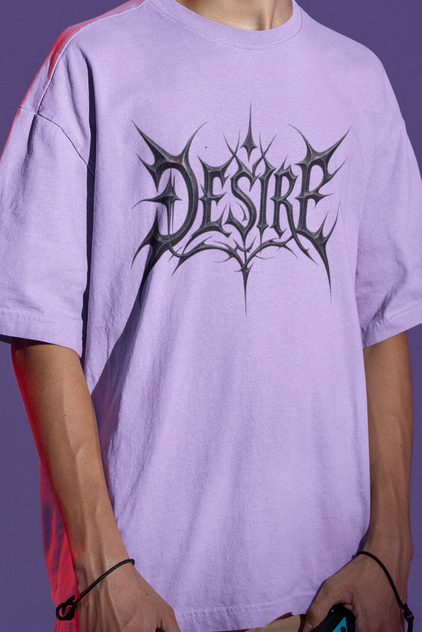 Unisex Oversized French terry T-shirt| Desire
