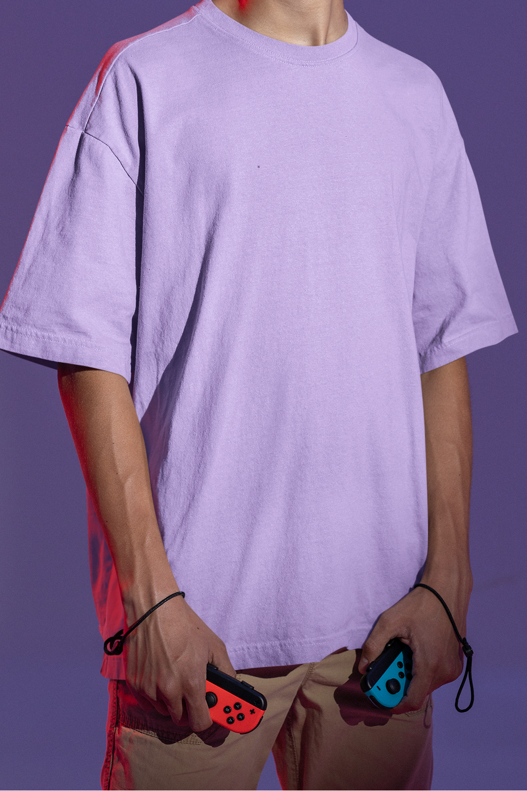 Unisex Oversized Plain French Terry T-shirt