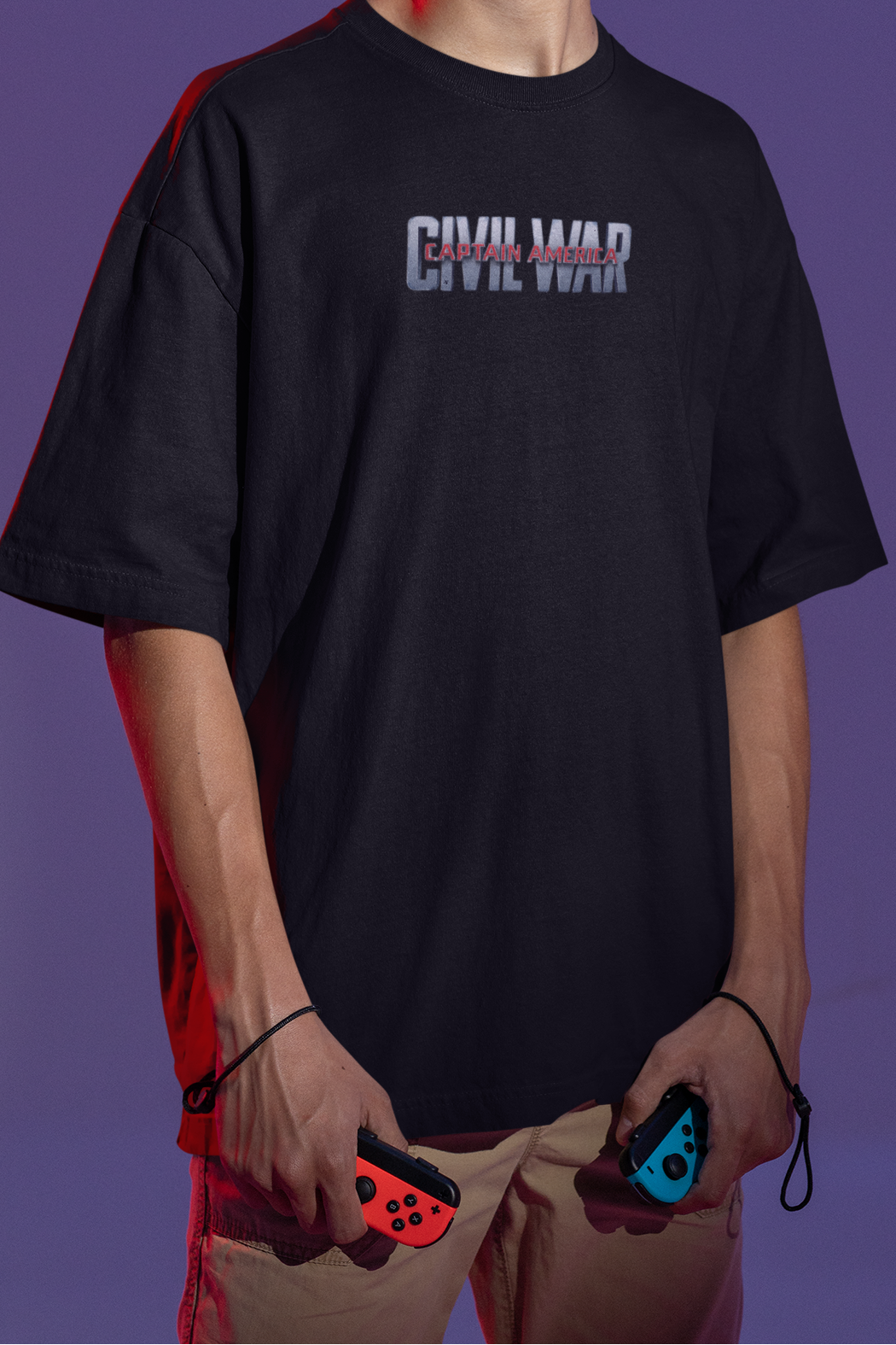 Civil War: Divided Hero Spider-Man Tee