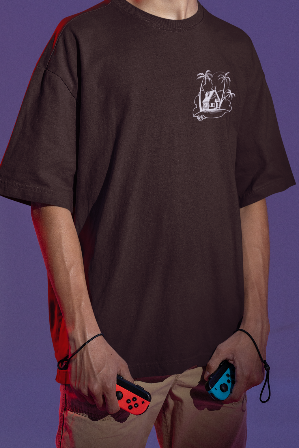 Kame House Oversized Tee – Turtle Hermit Island